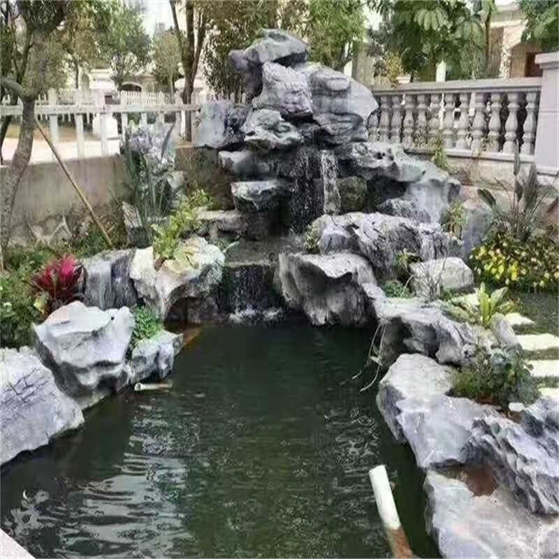 新泰庭院鱼池改造过滤