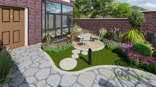 新泰阳光别墅庭院景观设计